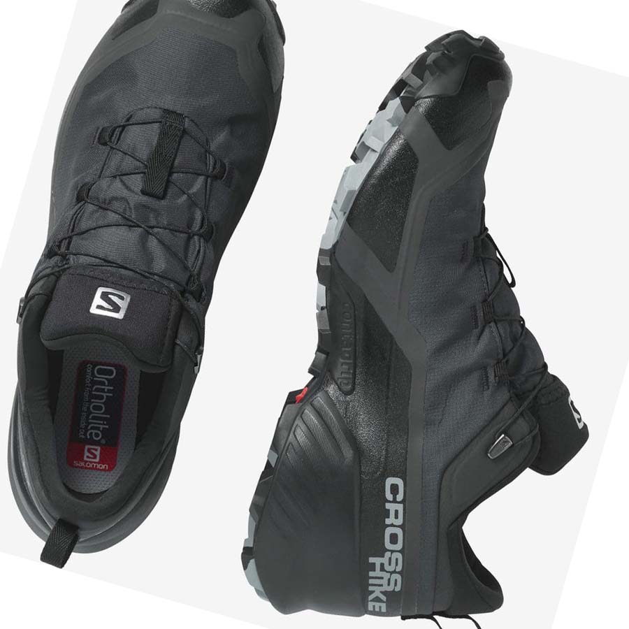 Salomon CROSS HIKE GORE-TEX Túracipő Férfi Fekete | HU 2016RVD